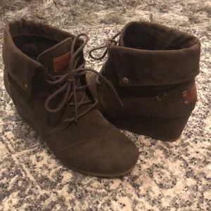 Mad Love Wedged Booties